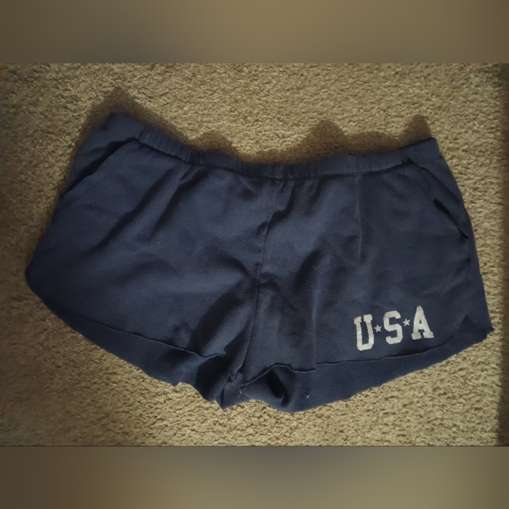 Grayson Threads Dark Blue USA Print Women's Shorts